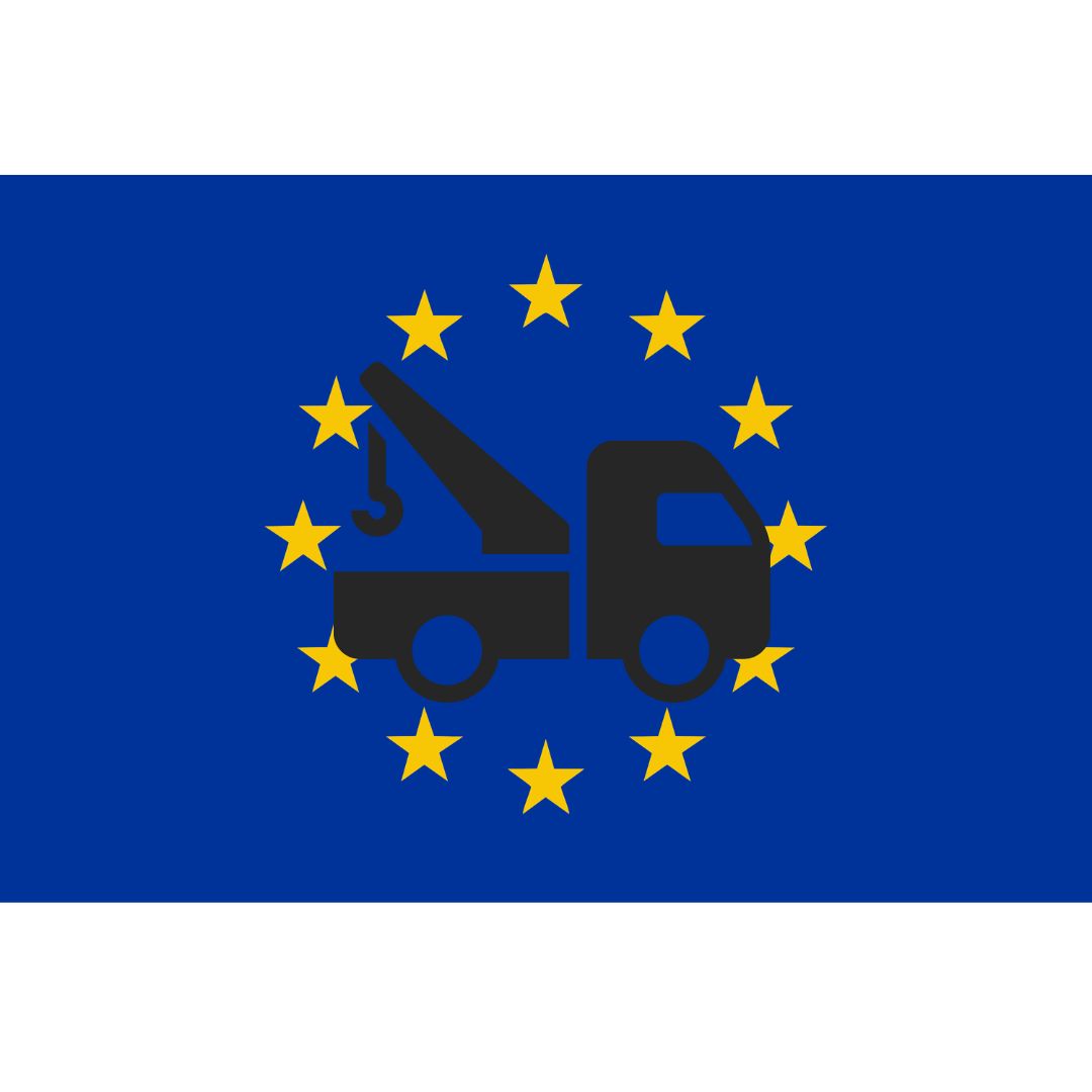 Autovežiai Europoje. ikona